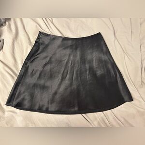 ASOS Black Satin Skirt